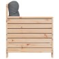 vidaXL Gartensofa mit Armlehne und Kissen Massivholz Kiefer vidaXL Gartensofa mit Armlehne und Kissen Massivholz Kiefer