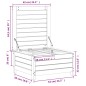 vidaXL Gartenhocker Weiß 62x63,5x32 cm Massivholz Kiefer vidaXL Gartenhocker Weiß 62x63,5x32 cm Massivholz Kiefer