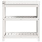 vidaXL Pflanztisch mit Ablagen Weiß 82,5x45x86,5 cm Massivholz Kiefer vidaXL Pflanztisch mit Ablagen Weiß 82,5x45x86,5 cm Massivholz Kiefer