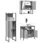 vidaXL 3-tlg. Badmöbel-Set Grau Sonoma Holzwerkstoff vidaXL 3-tlg. Badmöbel-Set Grau Sonoma Holzwerkstoff