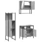 vidaXL 3-tlg. Badmöbel-Set Grau Sonoma Holzwerkstoff vidaXL 3-tlg. Badmöbel-Set Grau Sonoma Holzwerkstoff
