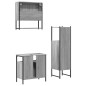 vidaXL 3-tlg. Badmöbel-Set Grau Sonoma Holzwerkstoff vidaXL 3-tlg. Badmöbel-Set Grau Sonoma Holzwerkstoff
