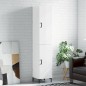 vidaXL Highboard Hochglanz-Weiß 34,5x34x180 cm Holzwerkstoff vidaXL Highboard Hochglanz-Weiß 34,5x34x180 cm Holzwerkstoff