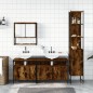 vidaXL 4-tlg. Badmöbel-Set Räuchereiche Holzwerkstoff vidaXL 4-tlg. Badmöbel-Set Räuchereiche Holzwerkstoff