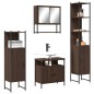 vidaXL 4-tlg. Badmöbel-Set Braun Eichen-Optik Holzwerkstoff vidaXL 4-tlg. Badmöbel-Set Braun Eichen-Optik Holzwerkstoff