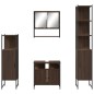 vidaXL 4-tlg. Badmöbel-Set Braun Eichen-Optik Holzwerkstoff vidaXL 4-tlg. Badmöbel-Set Braun Eichen-Optik Holzwerkstoff