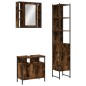 vidaXL 3-tlg. Badmöbel-Set Räuchereiche Holzwerkstoff vidaXL 3-tlg. Badmöbel-Set Räuchereiche Holzwerkstoff