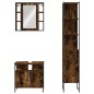 vidaXL 3-tlg. Badmöbel-Set Räuchereiche Holzwerkstoff vidaXL 3-tlg. Badmöbel-Set Räuchereiche Holzwerkstoff