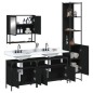 vidaXL 4-tlg. Badmöbel-Set Schwarz Holzwerkstoff vidaXL 4-tlg. Badmöbel-Set Schwarz Holzwerkstoff