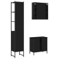 vidaXL 3-tlg. Badmöbel-Set Schwarz Holzwerkstoff vidaXL 3-tlg. Badmöbel-Set Schwarz Holzwerkstoff