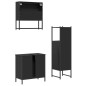 vidaXL 3-tlg. Badmöbel-Set Schwarz Holzwerkstoff vidaXL 3-tlg. Badmöbel-Set Schwarz Holzwerkstoff
