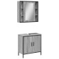 vidaXL 2-tlg. Badmöbel-Set Grau Sonoma Holzwerkstoff vidaXL 2-tlg. Badmöbel-Set Grau Sonoma Holzwerkstoff