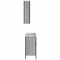 vidaXL 2-tlg. Badmöbel-Set Grau Sonoma Holzwerkstoff vidaXL 2-tlg. Badmöbel-Set Grau Sonoma Holzwerkstoff