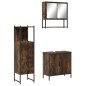 vidaXL 3-tlg. Badmöbel-Set Räuchereiche Holzwerkstoff vidaXL 3-tlg. Badmöbel-Set Räuchereiche Holzwerkstoff