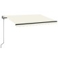vidaXL Automatische Markise mit LED & Windsensor 350x250 cm Creme vidaXL Automatische Markise mit LED & Windsensor 350x250 cm Creme
