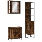 vidaXL 3-tlg. Badmöbel-Set Räuchereiche Holzwerkstoff vidaXL 3-tlg. Badmöbel-Set Räuchereiche Holzwerkstoff