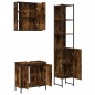 vidaXL 3-tlg. Badmöbel-Set Räuchereiche Holzwerkstoff vidaXL 3-tlg. Badmöbel-Set Räuchereiche Holzwerkstoff