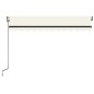vidaXL Automatische Markise mit LED & Windsensor 350x250 cm Creme vidaXL Automatische Markise mit LED & Windsensor 350x250 cm Creme
