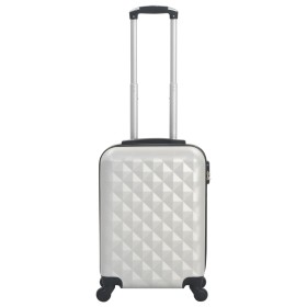 vidaXL Hartschalen-Trolley Helles Silber ABS