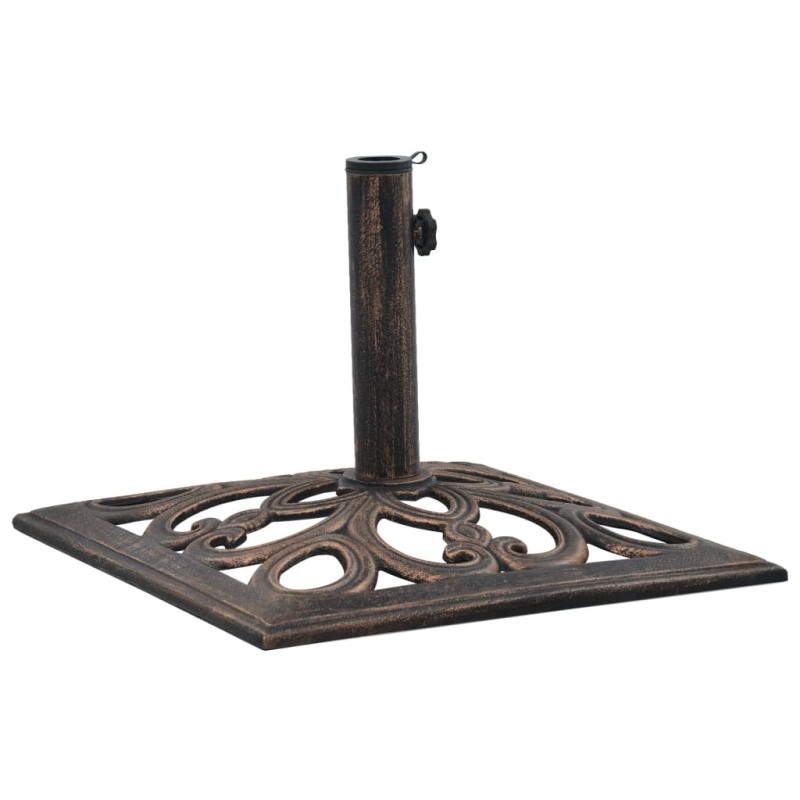 vidaXL Sonnenschirmständer Bronze 12 kg 49 cm Gusseisen vidaXL Sonnenschirmständer Bronze 12 kg 49 cm Gusseisen