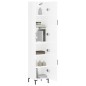 vidaXL Highboard Hochglanz-Weiß 34,5x34x180 cm Holzwerkstoff vidaXL Highboard Hochglanz-Weiß 34,5x34x180 cm Holzwerkstoff