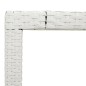 vidaXL Gartentisch mit Glasplatte Weiß 90x90x75 cm Poly Rattan vidaXL Gartentisch mit Glasplatte Weiß 90x90x75 cm Poly Rattan