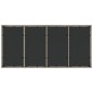 vidaXL Gartentisch mit Glasplatte Hellgrau 190x90x75 cm Poly Rattan vidaXL Gartentisch mit Glasplatte Hellgrau 190x90x75 cm Poly Rattan