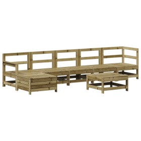 vidaXL 7-tlg. Garten-Lounge-Set Kiefernholz Imprägniert