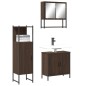 vidaXL 3-tlg. Badmöbel-Set Braun Eichen-Optik Holzwerkstoff vidaXL 3-tlg. Badmöbel-Set Braun Eichen-Optik Holzwerkstoff
