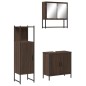 vidaXL 3-tlg. Badmöbel-Set Braun Eichen-Optik Holzwerkstoff vidaXL 3-tlg. Badmöbel-Set Braun Eichen-Optik Holzwerkstoff