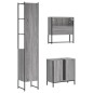 vidaXL 3-tlg. Badmöbel-Set Grau Sonoma Holzwerkstoff vidaXL 3-tlg. Badmöbel-Set Grau Sonoma Holzwerkstoff
