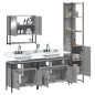 vidaXL 4-tlg. Badmöbel-Set Grau Sonoma Holzwerkstoff vidaXL 4-tlg. Badmöbel-Set Grau Sonoma Holzwerkstoff