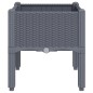 vidaXL Pflanzkasten mit Beinen Grau 40x40x42 cm PP vidaXL Pflanzkasten mit Beinen Grau 40x40x42 cm PP