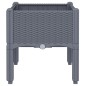 vidaXL Pflanzkasten mit Beinen Grau 40x40x42 cm PP vidaXL Pflanzkasten mit Beinen Grau 40x40x42 cm PP