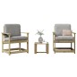 vidaXL 3-tlg. Garten-Lounge-Set Kiefernholz Imprägniert vidaXL 3-tlg. Garten-Lounge-Set Kiefernholz Imprägniert