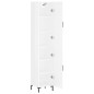 vidaXL Highboard Hochglanz-Weiß 34,5x34x180 cm Holzwerkstoff vidaXL Highboard Hochglanz-Weiß 34,5x34x180 cm Holzwerkstoff