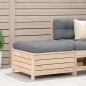 vidaXL Gartenhocker mit Kissen Massivholz Kiefer vidaXL Gartenhocker mit Kissen Massivholz Kiefer