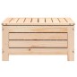 vidaXL Gartenhocker mit Kissen Massivholz Kiefer vidaXL Gartenhocker mit Kissen Massivholz Kiefer