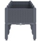 vidaXL Pflanzkasten mit Beinen Grau 160x40x42 cm PP vidaXL Pflanzkasten mit Beinen Grau 160x40x42 cm PP