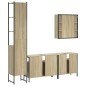 vidaXL 4-tlg. Badmöbel-Set Sonoma-Eiche Holzwerkstoff vidaXL 4-tlg. Badmöbel-Set Sonoma-Eiche Holzwerkstoff