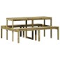 vidaXL Picknicktisch 160x134x75 cm Imprägniertes Kiefernholz vidaXL Picknicktisch 160x134x75 cm Imprägniertes Kiefernholz