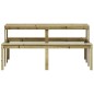 vidaXL Picknicktisch 160x134x75 cm Imprägniertes Kiefernholz vidaXL Picknicktisch 160x134x75 cm Imprägniertes Kiefernholz