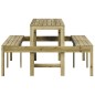 vidaXL Picknicktisch 160x134x75 cm Imprägniertes Kiefernholz vidaXL Picknicktisch 160x134x75 cm Imprägniertes Kiefernholz