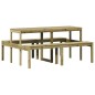 vidaXL Picknicktisch 160x134x75 cm Imprägniertes Kiefernholz vidaXL Picknicktisch 160x134x75 cm Imprägniertes Kiefernholz