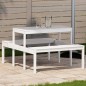 vidaXL Picknicktisch 110x134x75 cm Massivholz Kiefer vidaXL Picknicktisch 110x134x75 cm Massivholz Kiefer