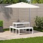 vidaXL Picknicktisch 110x134x75 cm Massivholz Kiefer vidaXL Picknicktisch 110x134x75 cm Massivholz Kiefer