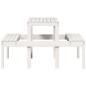 vidaXL Picknicktisch 110x134x75 cm Massivholz Kiefer vidaXL Picknicktisch 110x134x75 cm Massivholz Kiefer