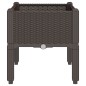 vidaXL Pflanzkasten mit Beinen Braun 40x40x42 cm PP vidaXL Pflanzkasten mit Beinen Braun 40x40x42 cm PP