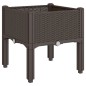 vidaXL Pflanzkasten mit Beinen Braun 40x40x42 cm PP vidaXL Pflanzkasten mit Beinen Braun 40x40x42 cm PP