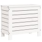 vidaXL Gartenhocker Weiß 62x31,5x52 cm Massivholz Kiefer vidaXL Gartenhocker Weiß 62x31,5x52 cm Massivholz Kiefer
